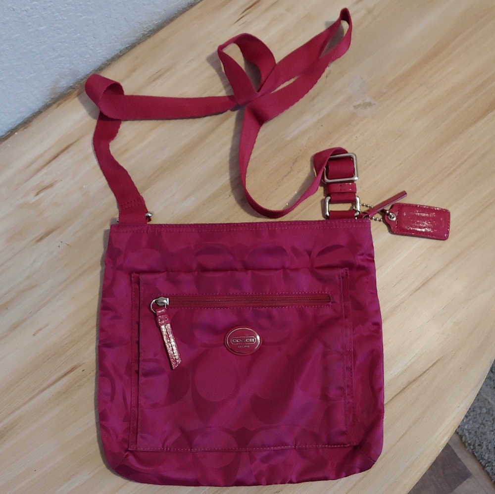 Coach canvas crossbody